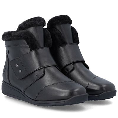 4. Rieker 47268-00 Waterproof Insulated Leather Women's Boots, Black