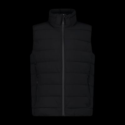 7. CMP men's insulated vest, winter sports vest, black (34K0757/U901)