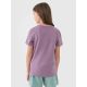 4. Regular plain girls' T-shirt 4F 4FJWSS25TTSHF2177-51S