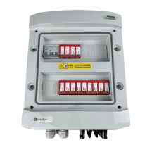 DCAC hermetic IP65 EMITER connection box with Dehn 1000V DC surge arrester type 2, 3 x PV string, 3 x MPPT // Dehn AC limiter type 2, 40A 3-F