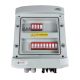 DCAC hermetic IP65 EMITER connection box with Dehn 1000V DC surge arrester type 2, 3 x PV string, 3 x MPPT // Dehn AC limiter type 2, 40A 3-F