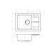 2. Black kitchen sink set with flexible tap - MAIDSINKS BALI sink (62x44) 1B1D black + Flessi Black Edition black tap