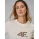4. Women's regular printed T-shirt 4F 4FRSS26TTSHF4422-12S