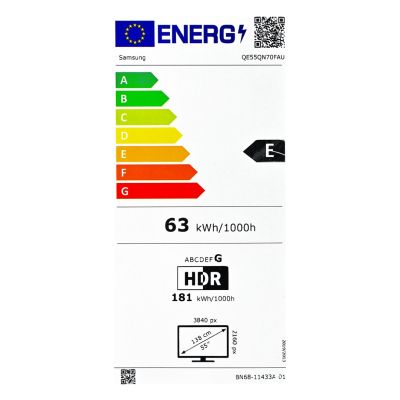 3. Samsung QE55QN70FAUXXH Neo QLED 55'' 4K Ultra HD 144Hz Tizen Q-Symphony Black TV (MODEL 2025)