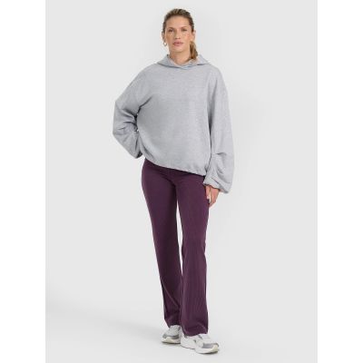 5. Women's sweatshirt with hood, open, 4F 4FRAW25TSWSF2462-26M