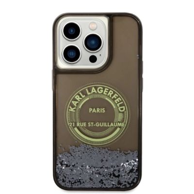 2. Karl Lagerfeld Liquid Glitter RSG case for iPhone 14 Pro - black