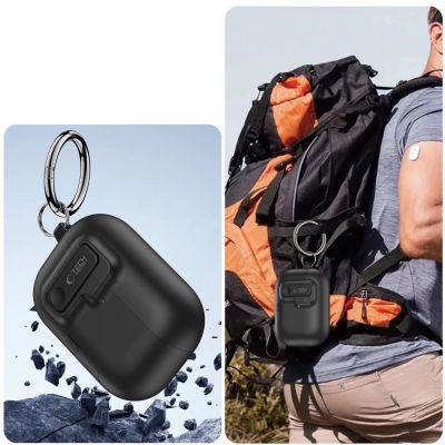 10. Tech-Protect Slim Hook Case for AirPods Pro 3 - Black