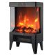LED electric fireplace with remote control | 3D flame effect | 2 heating powers 1000W/2000W | Adler Adler thermostat