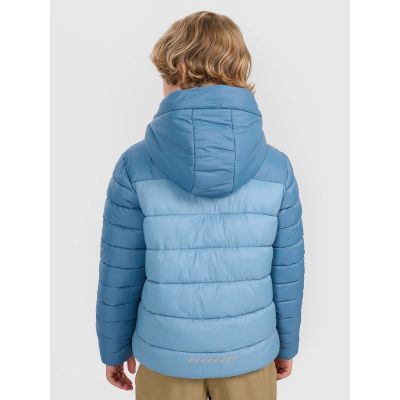 3. Boy's down jacket with synthetic filling 4F 4FJRAW25TDJAM0770-32S