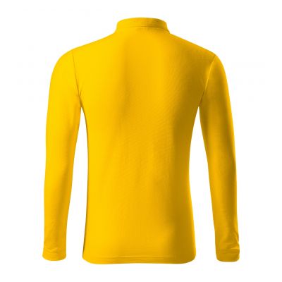 3. Men's Pique Polo LS Polo Shirt (Yellow)