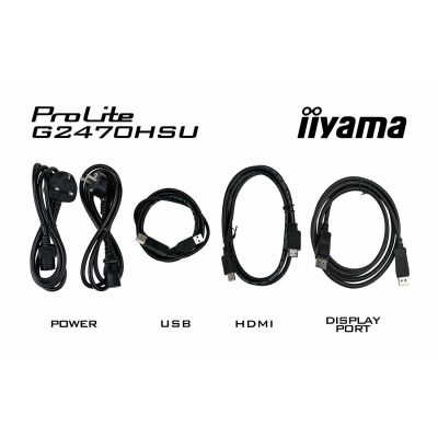 8. iiyama G-MASTER G2470HSU-B6 computer monitor 60.5 cm (23.8") 1920 x 1080 px Full HD LCD Black