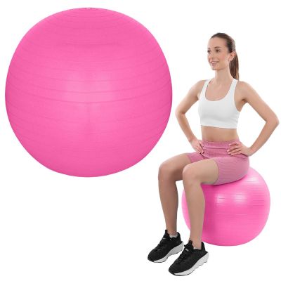 8. FITNESS BALL 75CM ANTIBURST PINK