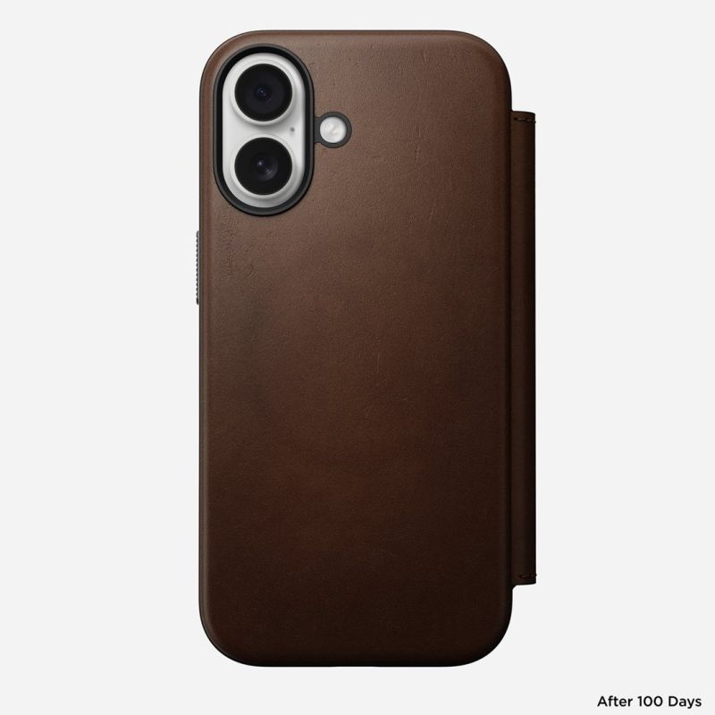 5. Nomad NM014209858 Cell Phone Case 16 cm (6.3") Folio Brown