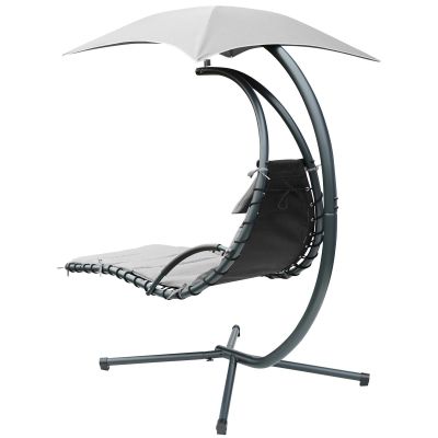 11. SWING ROCKING CHAIR WITH UMBRELLA LISBON GRAY