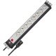 2. Brennenstuhl Premium-Line power strip 19 inch Steckdosenleiste 8-fach, Juodas/Lichtgrau, 3m