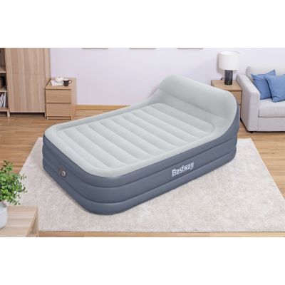 6. Bestway 67923/23 Air Mattress Double Mattress Gray, White Unisex