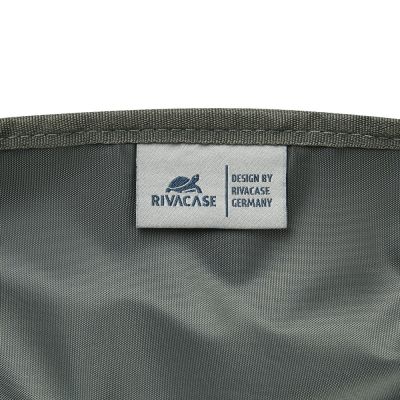 20. Rivacase Eden City Backpack Black Polyester, Waxed Leather (Pull Up)