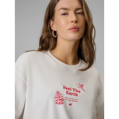 4. Women's regular printed T-shirt 4F 4FRSS26TTSHF3704-11S