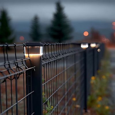7. GREENBLUE LED SOLAR LAMP FOR POST. 100X100MM, ENVELOPE CANOPY, 3200K GB128 WW