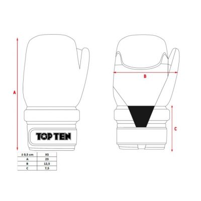 11. Taekwon-do ITF ROTT-KIDS Open Gloves