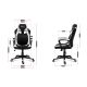 18. Huzaro Force 2.5 White Mesh Gaming Chair