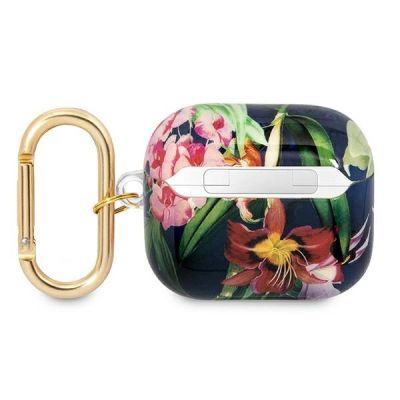 2. Guess GUA3HHFLB AirPods 3 cover blue/blue Flower Strap Collection