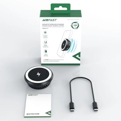 6. Acefast wireless induction charger with dark gray (E2) cooling system