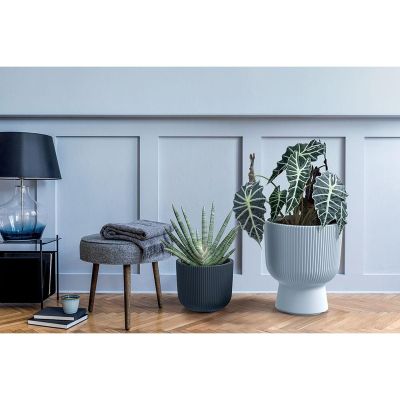 25. MILLY FLOWER POT ON LEG DIAMETER 30 CM ANTHRACITE