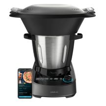 Cecotec 04341 Food Processor 1600 W 3.3 L Black, Stainless Steel Built-in Scales