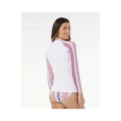 3. Women's Lycra RIP CURL Coastal Instinct Upf Ls Rv white