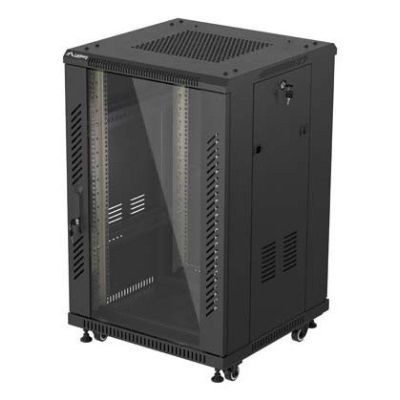 41. LANBERG FLOOR CABINET 19" 18U 600X600 BLACK