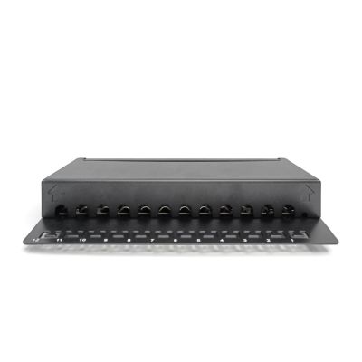 4. Digitus Desktop Patch Panel 12x RJ45, LSA level, cat.6A, shielded, black, cable guide