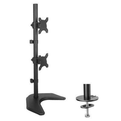 16. TECHLY VERTICAL DESK STAND FOR 2 MONITORS 13-27" LCD 10KG