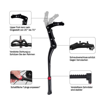 8. Rockbros Bike Kickstand JC1005BK 24-29 Inches