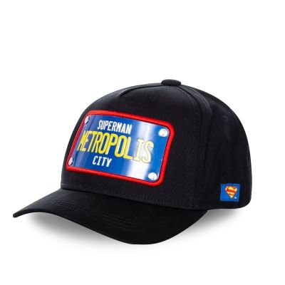 Capslab Superman Metropolis City DC Black Baseball Cap - FG/DC2/1/CAS/SUP1