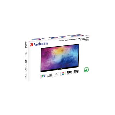 6. Verbatim 49591 Computer Monitor 35.6 cm (14") 1920 x 1080 pixels Full HD LCD Touchscreen Black