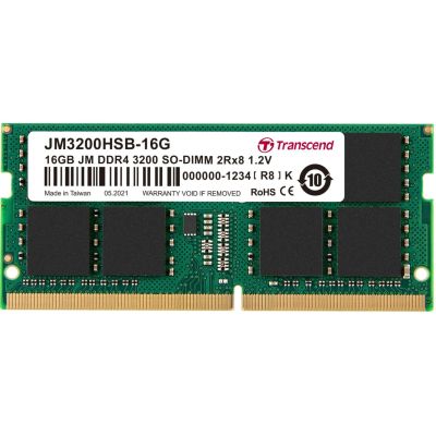 2. SO DDR4 16GB PC 3200 CL22 Transcend JetRam, JM3200HSB-16G