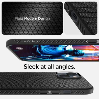 8. Spigen Liquid Air iPhone 14 Case - Matte Black