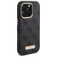 4. Guess 4G Logo Plate MagSafe Case for iPhone 16 Pro - Black
