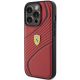 2. Ferrari Twist Metal Logo case for iPhone 15 Pro - red
