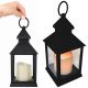 DECORATIVE LANTERN 23 CM LED BATTERY-OPERATED BLACK