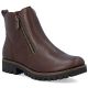 Women's brown leather ankle boots with zipper Rieker 78556-28