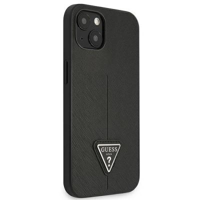 4. Guess GUHCP13SPSATLK iPhone 13 mini 5,4 "black / black hardcase SaffianoTriangle Logo