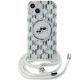 2. Karl Lagerfeld IML Crossbody Monogram Karl & Choupette Head MagSafe Case for iPhone 15 / 14 / 13 - Transparent