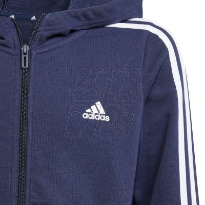 5. adidas Essentials 3-Stripes Full-Zip Hoodie Jr IB1667