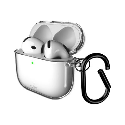 2. Puro 0.3 Nude Case for AirPods 4 - Transparent