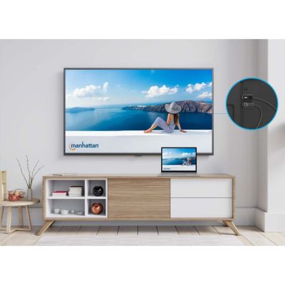 4. Manhattan 154468 AV Extender AV Transmitter and Receiver Black