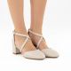 5. Beige Sergio Leone SK824 women's sandals with straps
