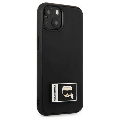 4. Karl Lagerfeld Ikonik Patch Case for iPhone 13 - Black