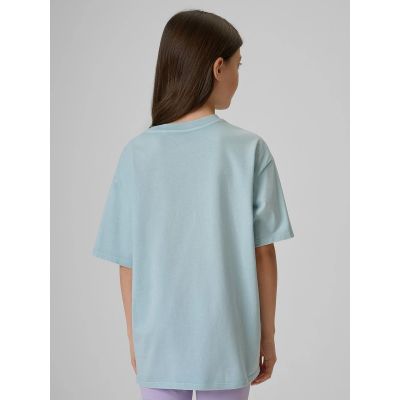 2. Girls' cotton T-shirt 4F 4FJRSS26TTSHF3981-33S
